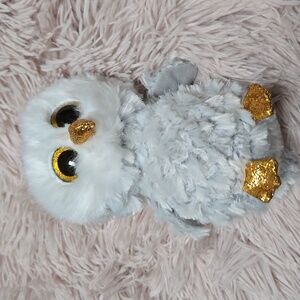 Ty Owlette White and Gray Plush Owl Toy Collectible Stuffed Toy Brand New